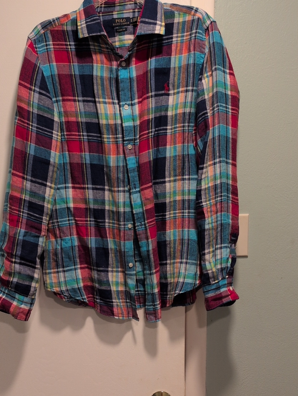 Polo by Ralph Lauren Multicolor Plaid Button-Down Shirt - Blue/Green/Red